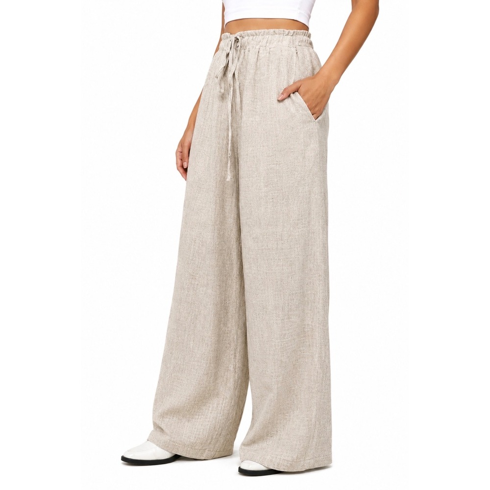 Via Vai by pollero ivory beige linen pants